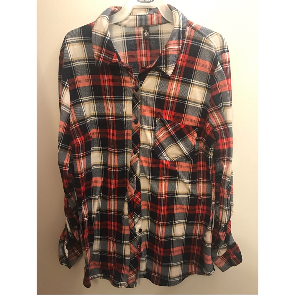 Red and blue flannel